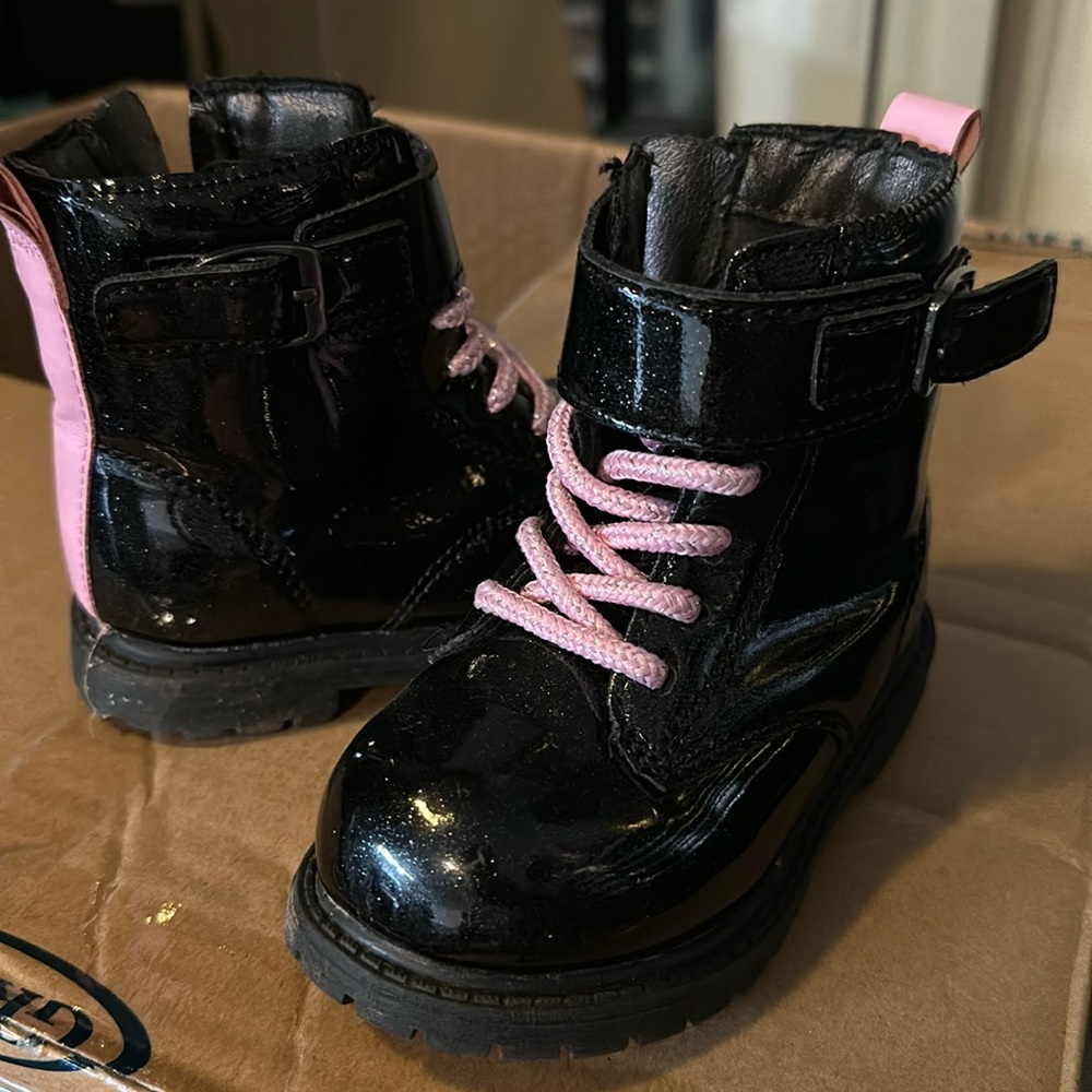Black sparkling Carter’s boots
